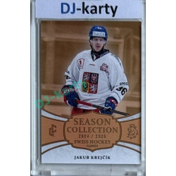 2024/25 LC Repre serie 1 #SHG-05 Jakub Krejčík Season Collection Swiss Hockey Games 2024 Gold