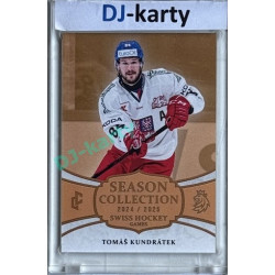 2024/25 LC Repre serie 1 #SHG-09 Tomáš Kundrátek Season Collection Swiss Hockey Games 2024 Gold