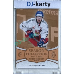 2024/25 LC Repre serie 1 #SHG-10 Ondřej Beránek Season Collection Swiss Hockey Games 2024 Gold