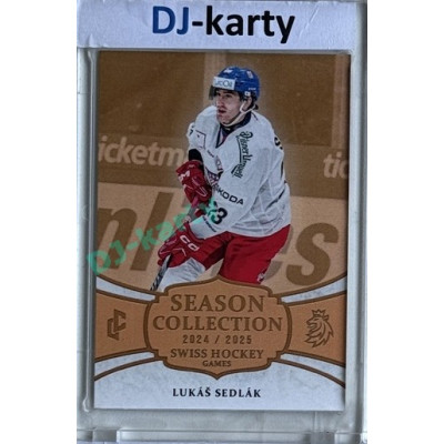 2024/25 LC Repre serie 1 #SHG-17 Lukáš Sedlák Season Collection Swiss Hockey Games 2024 Gold