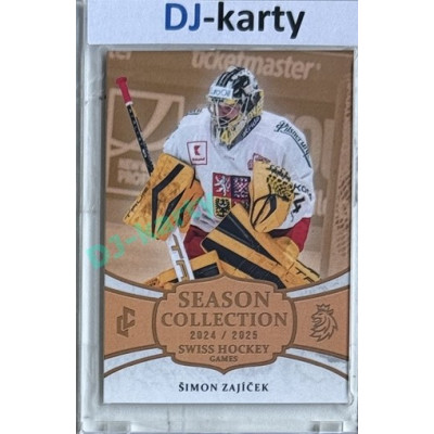 2024/25 LC Repre serie 1 #SHG-25 Šimon Zajíček Season Collection Swiss Hockey Games 2024 Gold