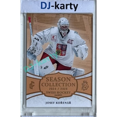 2024/25 LC Repre serie 1 #SHG-26 Josef Kořenář Season Collection Swiss Hockey Games 2024 Gold