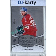 2024/25 LC Repre serie 1 #KC-05 Jan Košťálek Season Collection Karjala Cup 2024 Platinum xx/50