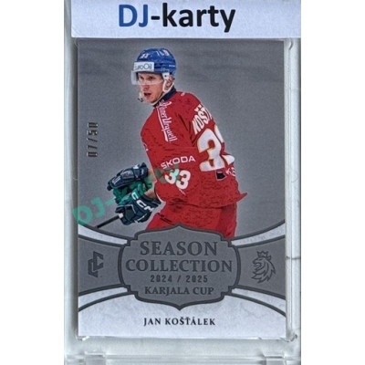 2024/25 LC Repre serie 1 #KC-05 Jan Košťálek Season Collection Karjala Cup 2024 Platinum xx/50