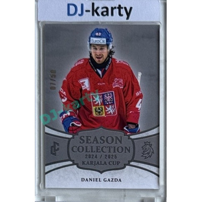 2024/25 LC Repre serie 1 #KC-06 Daniel Gazda Season Collection Karjala Cup 2024 Platinum xx/50