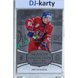 2024/25 LC Repre serie 1 #KC-08 Jiří Ticháček Season Collection Karjala Cup 2024 Platinum xx/50