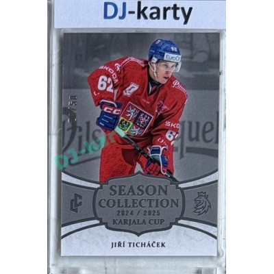 2024/25 LC Repre serie 1 #KC-08 Jiří Ticháček Season Collection Karjala Cup 2024 Platinum xx/50