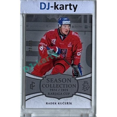 2024/25 LC Repre serie 1 #KC-09 Radek Kučeřík Season Collection Karjala Cup 2024 Platinum xx/50