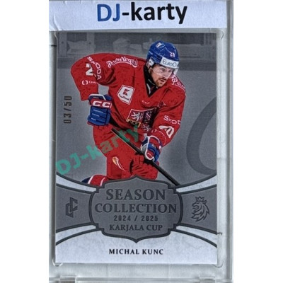 2024/25 LC Repre serie 1 #KC-13 Michal Kunc Season Collection Karjala Cup 2024 Platinum xx/50