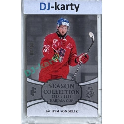 2024/25 LC Repre serie 1 #KC-14 Jáchym Kondelík Season Collection Karjala Cup 2024 Platinum xx/50