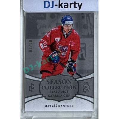 2024/25 LC Repre serie 1 #KC-21 Matyáš Kantner Season Collection Karjala Cup 2024 Platinum xx/50