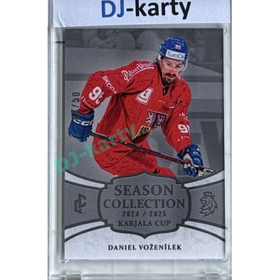 2024/25 LC Repre serie 1 #KC-22 Daniel Voženílek Season Collection Karjala Cup 2024 Platinum xx/50