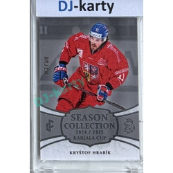 2024/25 LC Repre serie 1 #KC-23 Kryštof Hrabík Season Collection Karjala Cup 2024 Platinum xx/50
