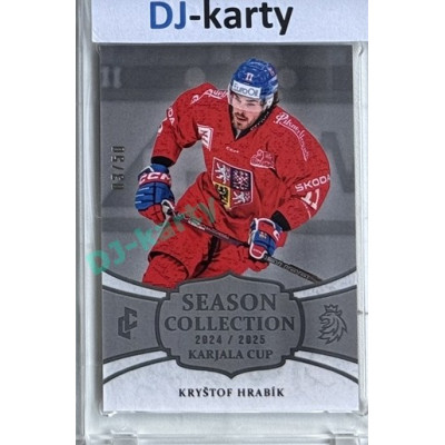 2024/25 LC Repre serie 1 #KC-23 Kryštof Hrabík Season Collection Karjala Cup 2024 Platinum xx/50