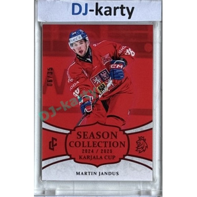2024/25 LC Repre serie 1 #KC-02 Martin Jandus Season Collection Karjala Cup 2024 Red xx/35
