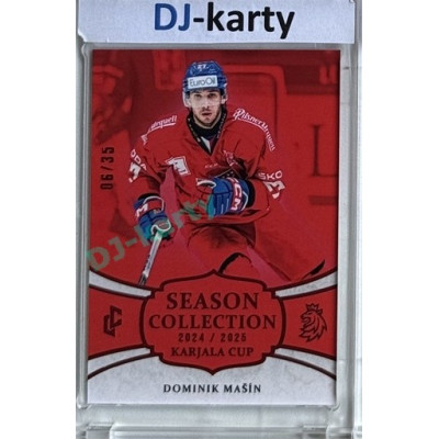 2024/25 LC Repre serie 1 #KC-04 Dominik Mašín Season Collection Karjala Cup 2024 Red xx/35