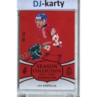 2024/25 LC Repre serie 1 #KC-05 Jan Košťálek Season Collection Karjala Cup 2024 Red xx/35