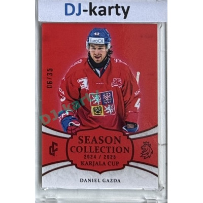 2024/25 LC Repre serie 1 #KC-06 Daniel Gazda Season Collection Karjala Cup 2024 Red xx/35