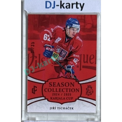 2024/25 LC Repre serie 1 #KC-08 Jiří Ticháček Season Collection Karjala Cup 2024 Red xx/35