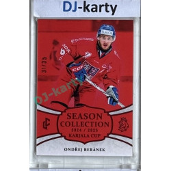 2024/25 LC Repre serie 1 #KC-11 Ondřej Beránek Season Collection Karjala Cup 2024 Red xx/35