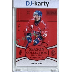 2024/25 LC Repre serie 1 #KC-12 Jakub Flek Season Collection Karjala Cup 2024 Red xx/35