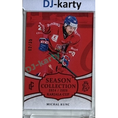 2024/25 LC Repre serie 1 #KC-13 Michal Kunc Season Collection Karjala Cup 2024 Red xx/35