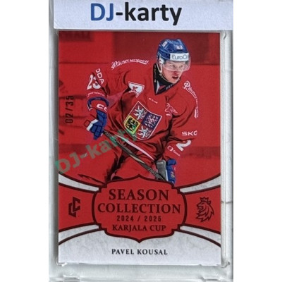 2024/25 LC Repre serie 1 #KC-15 Pavel Kousal Season Collection Karjala Cup 2024 Red xx/35