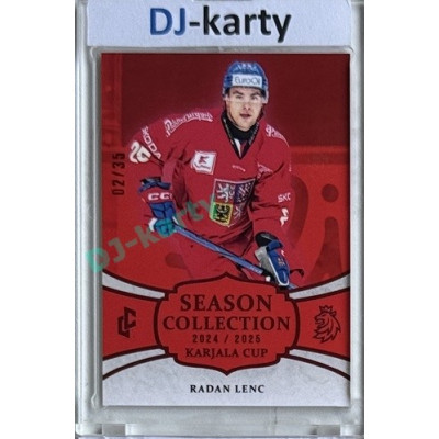 2024/25 LC Repre serie 1 #KC-16 Radan Lenc Season Collection Karjala Cup 2024 Red xx/35