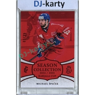 2024/25 LC Repre serie 1 #KC-17 Michael Špaček Season Collection Karjala Cup 2024 Red xx/35