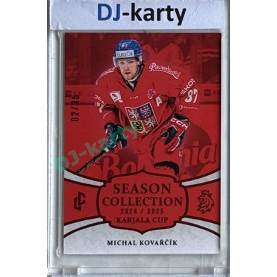 2024/25 LC Repre serie 1 #KC-19 Michal Kovařčík Season Collection Karjala Cup 2024 Red xx/35