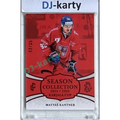 2024/25 LC Repre serie 1 #KC-21 Matyáš Kantner Season Collection Karjala Cup 2024 Red xx/35