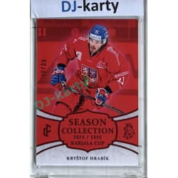 2024/25 LC Repre serie 1 #KC-23 Kryštof Hrabík Season Collection Karjala Cup 2024 Red xx/35