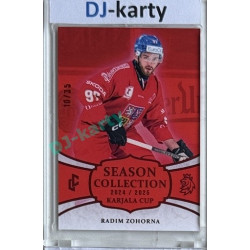 2024/25 LC Repre serie 1 #KC-25 Radim Zohorna Season Collection Karjala Cup 2024 Red xx/35