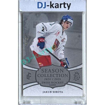 2024/25 LC Repre serie 1 #SHG-01 Jakub Sirota Season Collection Swiss Hockey Games 2024 Platinum xx/50