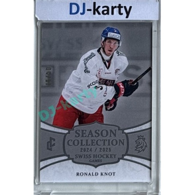 2024/25 LC Repre serie 1 #SHG-02 Ronald Knot Season Collection Swiss Hockey Games 2024 Platinum xx/50