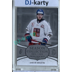 2024/25 LC Repre serie 1 #SHG-05 Jakub Krejčík Season Collection Swiss Hockey Games 2024 Platinum xx/50