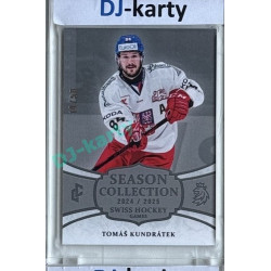 2024/25 LC Repre serie 1 #SHG-09 Tomáš Kundrátek Season Collection Swiss Hockey Games 2024 Platinum xx/50