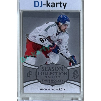 2024/25 LC Repre serie 1 #SHG-20 Michal Kovařčík Season Collection Swiss Hockey Games 2024 Platinum xx/50