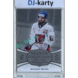 2024/25 LC Repre serie 1 #SHG-21 Michael Špaček Season Collection Swiss Hockey Games 2024 Platinum xx/50