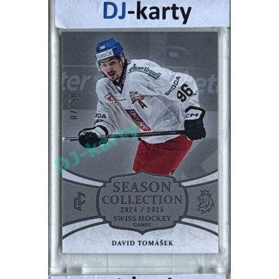2024/25 LC Repre serie 1 #SHG-24 David Tomášek Season Collection Swiss Hockey Games 2024 Platinum xx/50