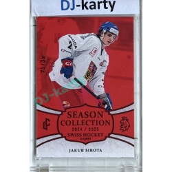 2024/25 LC Repre serie 1 #SHG-01 Jakub Sirota Season Collection Swiss Hockey Games 2024 Red xx/35