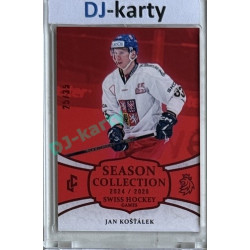 2024/25 LC Repre serie 1 #SHG-03 Jan Košťálek Season Collection Swiss Hockey Games 2024 Red xx/35