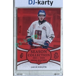 2024/25 LC Repre serie 1 #SHG-05 Jakub Krejčík Season Collection Swiss Hockey Games 2024 Red xx/35