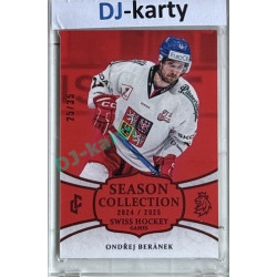 2024/25 LC Repre serie 1 #SHG-10 Ondřej Beránek Season Collection Swiss Hockey Games 2024 Red xx/35