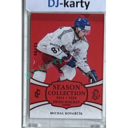 2024/25 LC Repre serie 1 #SHG-20 Michal Kovařčík Season Collection Swiss Hockey Games 2024 Red xx/35