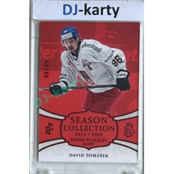 2024/25 LC Repre serie 1 #SHG-24 David Tomášek Season Collection Swiss Hockey Games 2024 Red xx/35