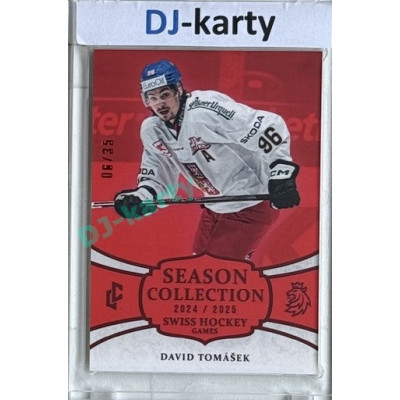 2024/25 LC Repre serie 1 #SHG-24 David Tomášek Season Collection Swiss Hockey Games 2024 Red xx/35