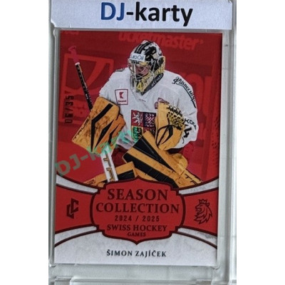 2024/25 LC Repre serie 1 #SHG-25 Šimon Zajíček Season Collection Swiss Hockey Games 2024 Red xx/35