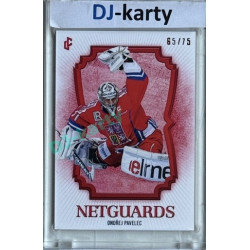 2024/25 LC Repre serie 1 #NG-09 Ondřej Pavelec Netguards Red xx/75