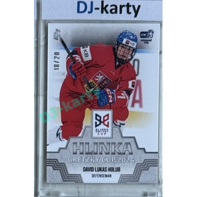 2024/25 LC Repre serie 1 #HGC-04 David Lukas Holub Hlinka Gretzky Cup 2024 Platinum xx/20